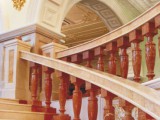 перильное ограждение и поручень из камня