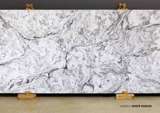 Аглокварцит BQ 8825 WHITE FUSION (BQ 8825 УАЙТ ФЬЮЖН) - Vicostone (CLASSIC)