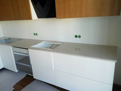 Столешница для кухни из аглокварцита - Аглокварцит NOBLE IVORY WHITE(3450) - февраль 2020