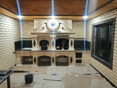 Столешница в зоне барбекю - Гранит БАЛТИЙСКИЙ(7419) - октябрь 2021