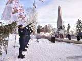 Стела "Город трудовой доблести" в г.Омске. Открытие мемориала.