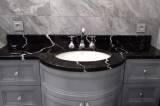 Столешницы для ванной - Аглокварцит BQ 8740 NERO MARQUINA(6972)
